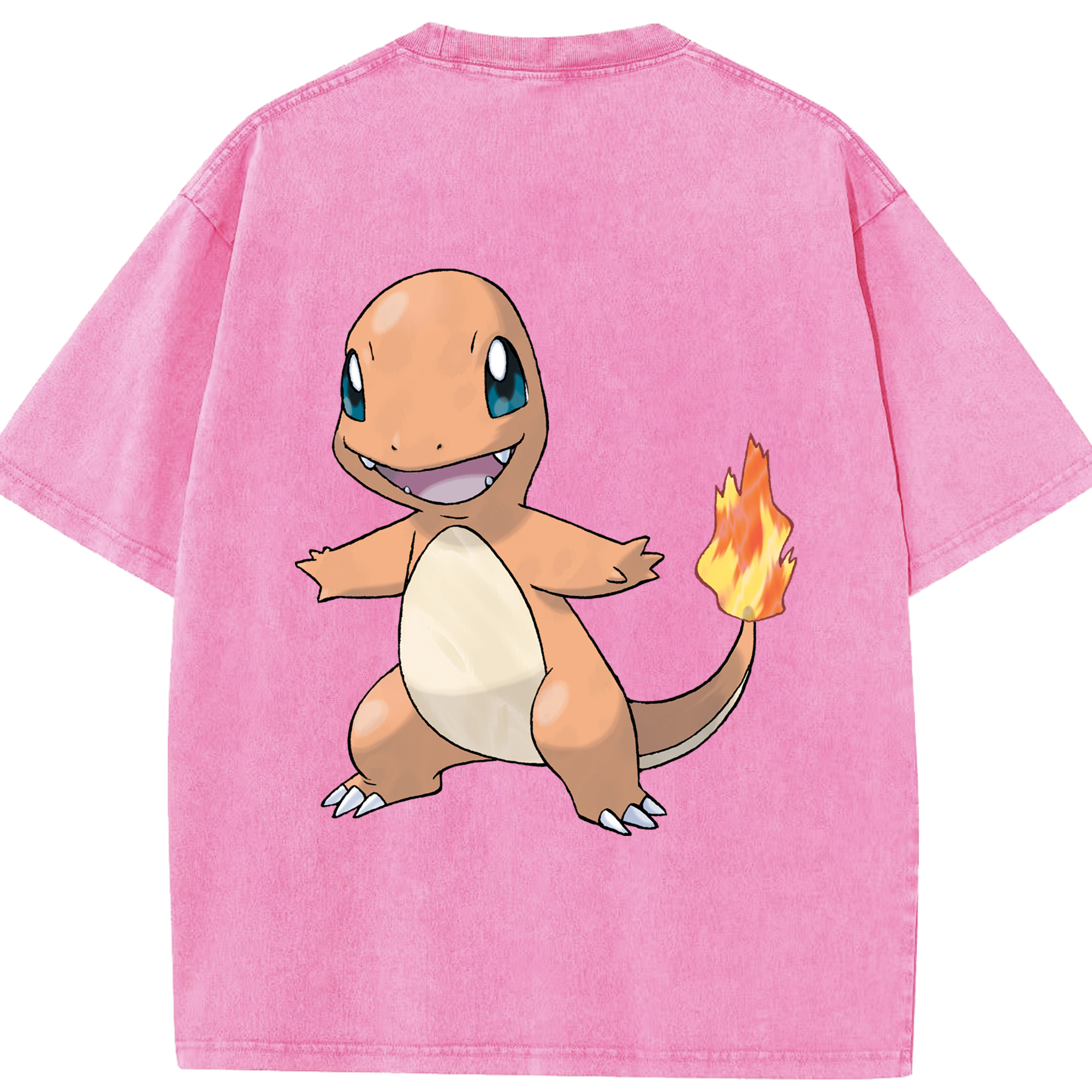 （画像用） ポケットモンスター Pokémon 綿100% ヴィンテージ風 半袖Tシャツ（背面プリント）